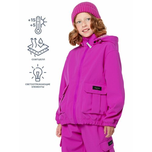 Куртка NIKASTYLE 4л8824, размер 146-72, розовый куртка nikastyle 4л8824 размер 140 68 розовый