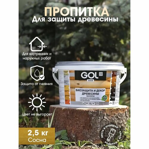 Пропитка древесины GOL Wd.232.02-2.5 2.34 л