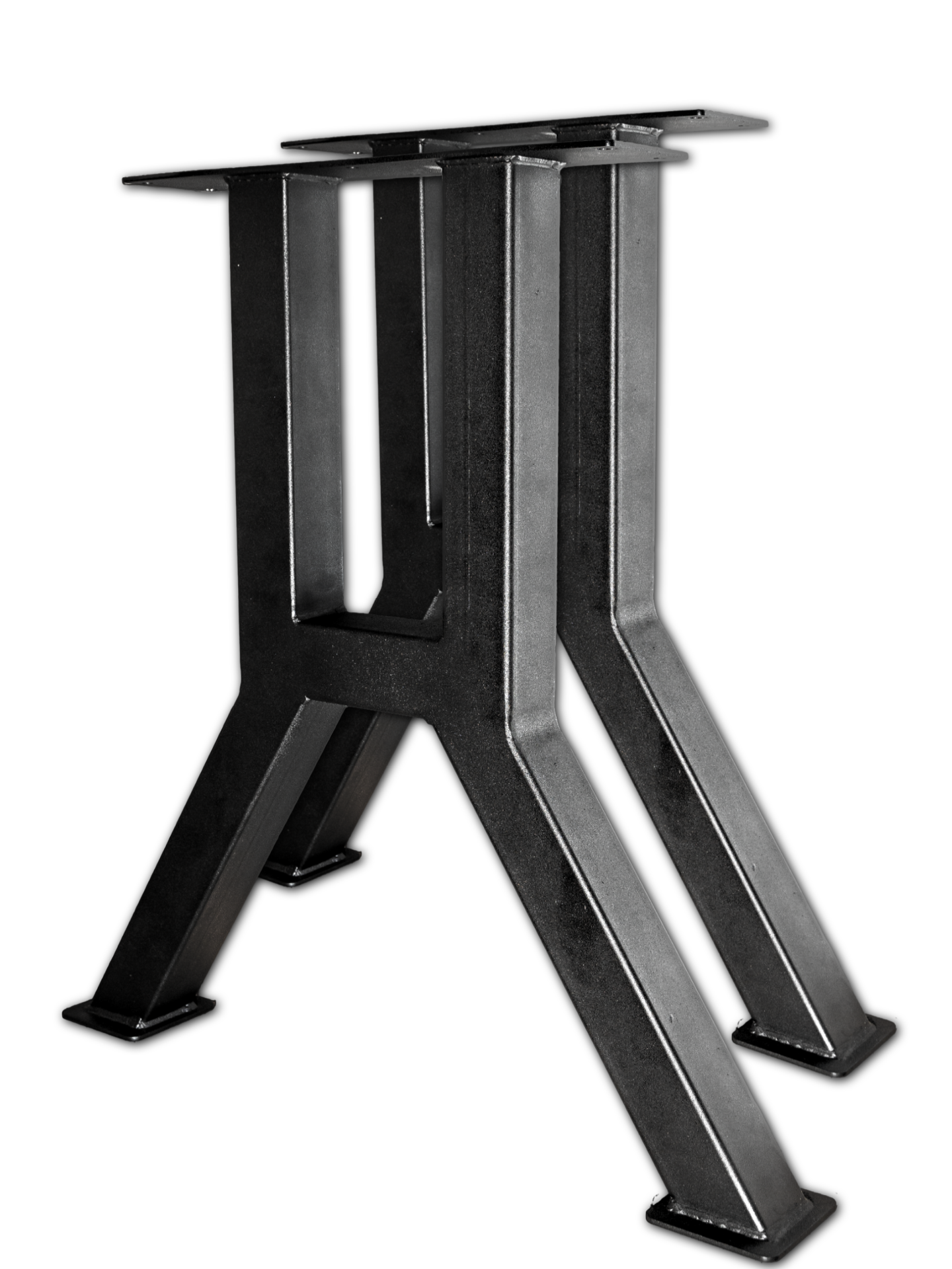 Ножки для стола металлические, подстолье лофт 71 см, цвет черный