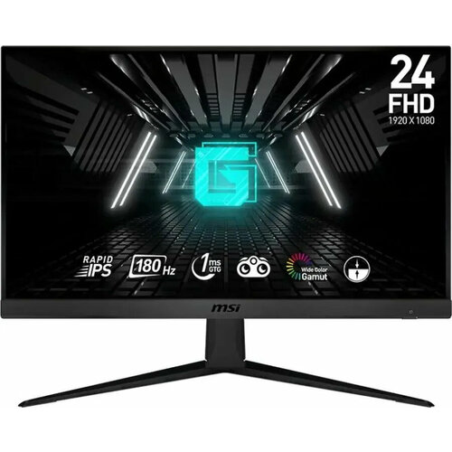 23.8 MSI G2412F Black (Rapid IPS, 1920x1080, HDMI+HDMI+DP, 1 ms, 178°/178°, 300 cd/m, 1000:1 (100M:1), 180Hz) монитор 27 acer sa272ebi black ips 1920x1080 100hz 178° 178° 4ms 250 cd m 100m 1 hdmi