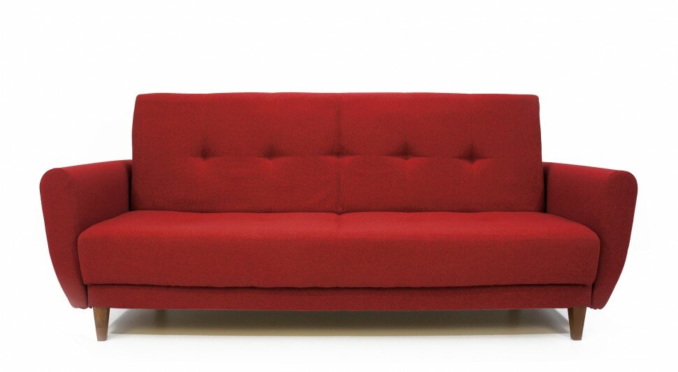 фото Диван книжка Сканди красная рогожка