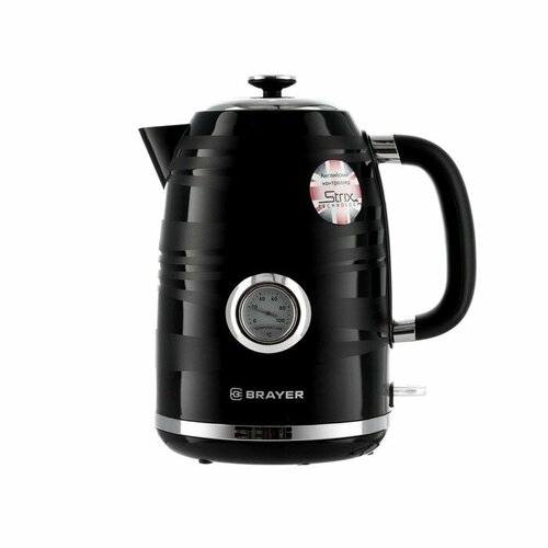 Чайник электрический BRAYER 1059BR пластик 17 л 2200 Вт термометр чёрный 437200₽