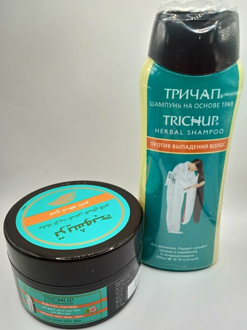 Набор Trichup Шампунь с экстрактами трав Против выпадения волос(Hair Fall Control + Маска против выпадения волос 200 мл