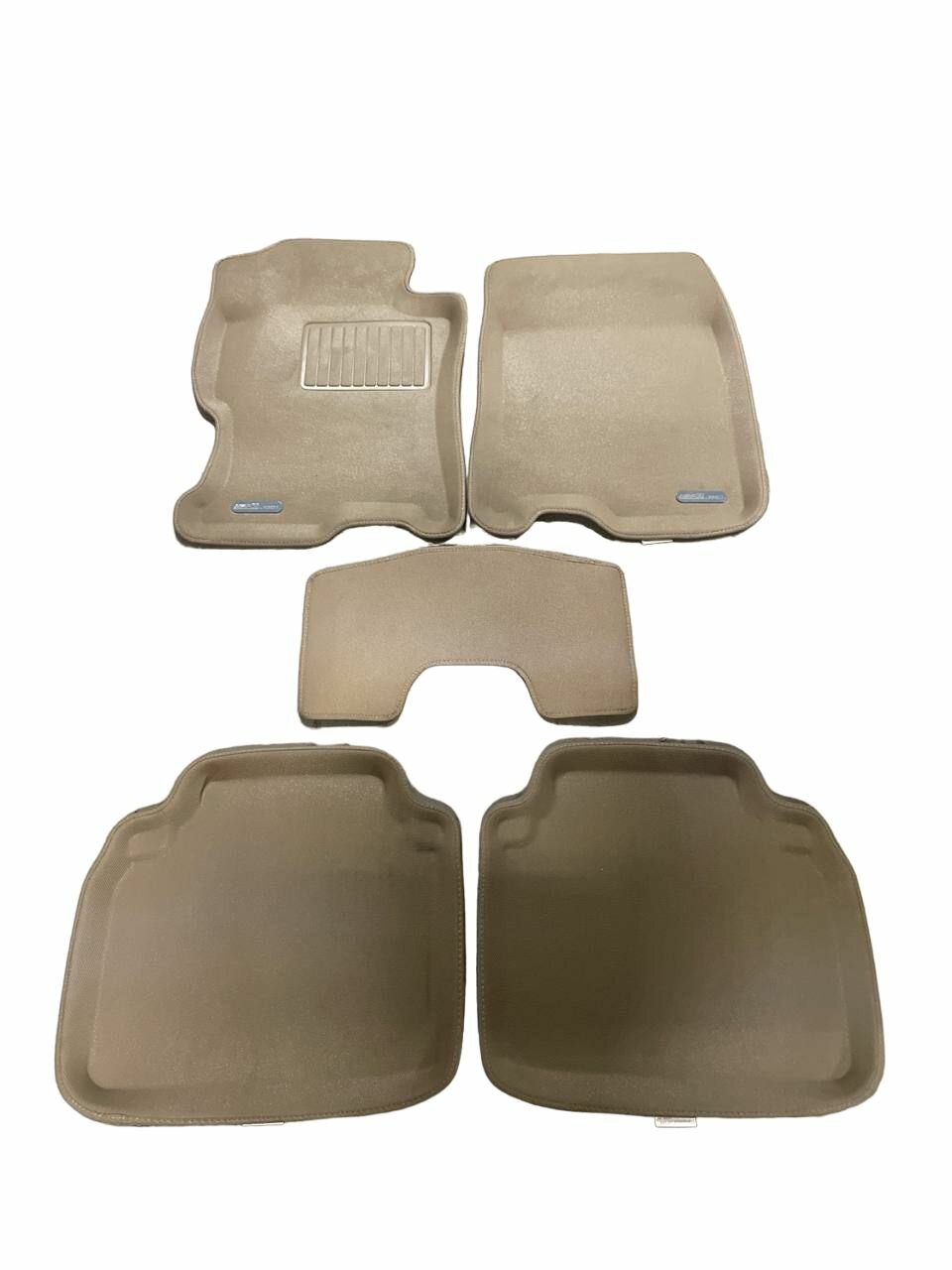 фото Коврики в машину для Honda / Хонда Accord VIII 2007-2013 г. - 3D бежевый "Kagu"
