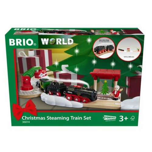 Brio 36014 Рождественский паровозик игрушка brio world 33606 снегоуборочный поезд