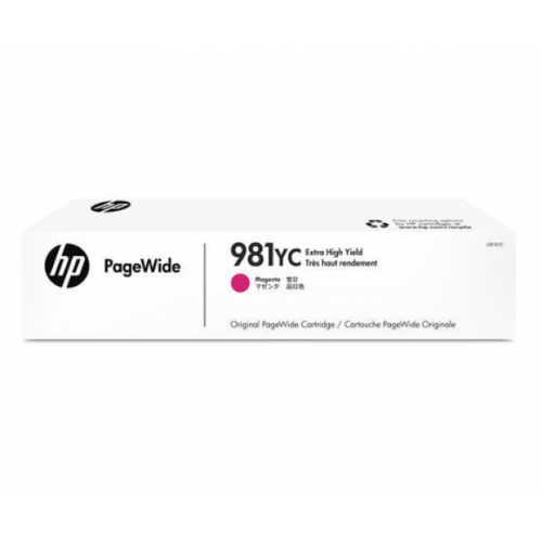 L0R18YC HP № 981YC оригинальный пурпурный картридж для HP PageWide 556/ 586 (16 000стр)