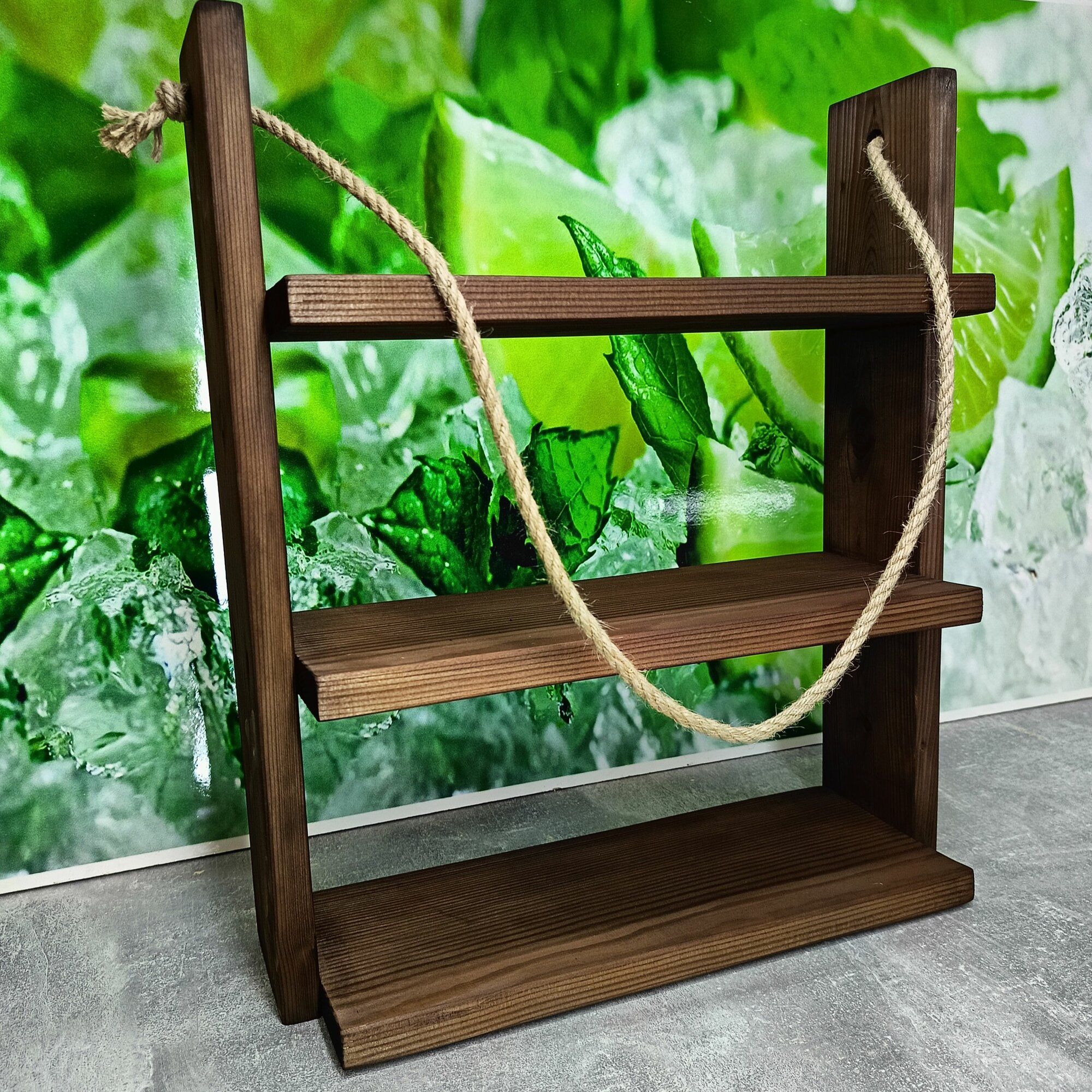 фото Полка Настенная деревянная