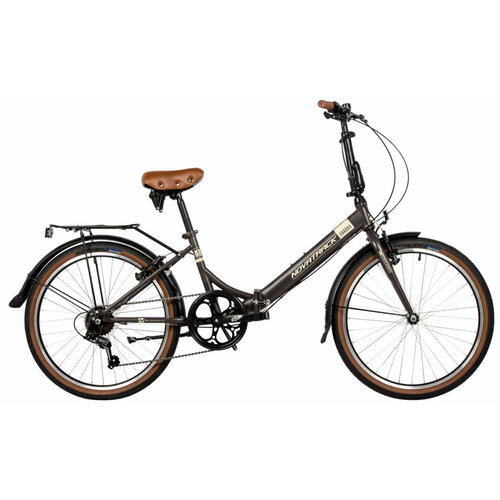 Складной велосипед Novatrack Aurora 24 20 2024 24 Коричневый 150-180 см 27900₽