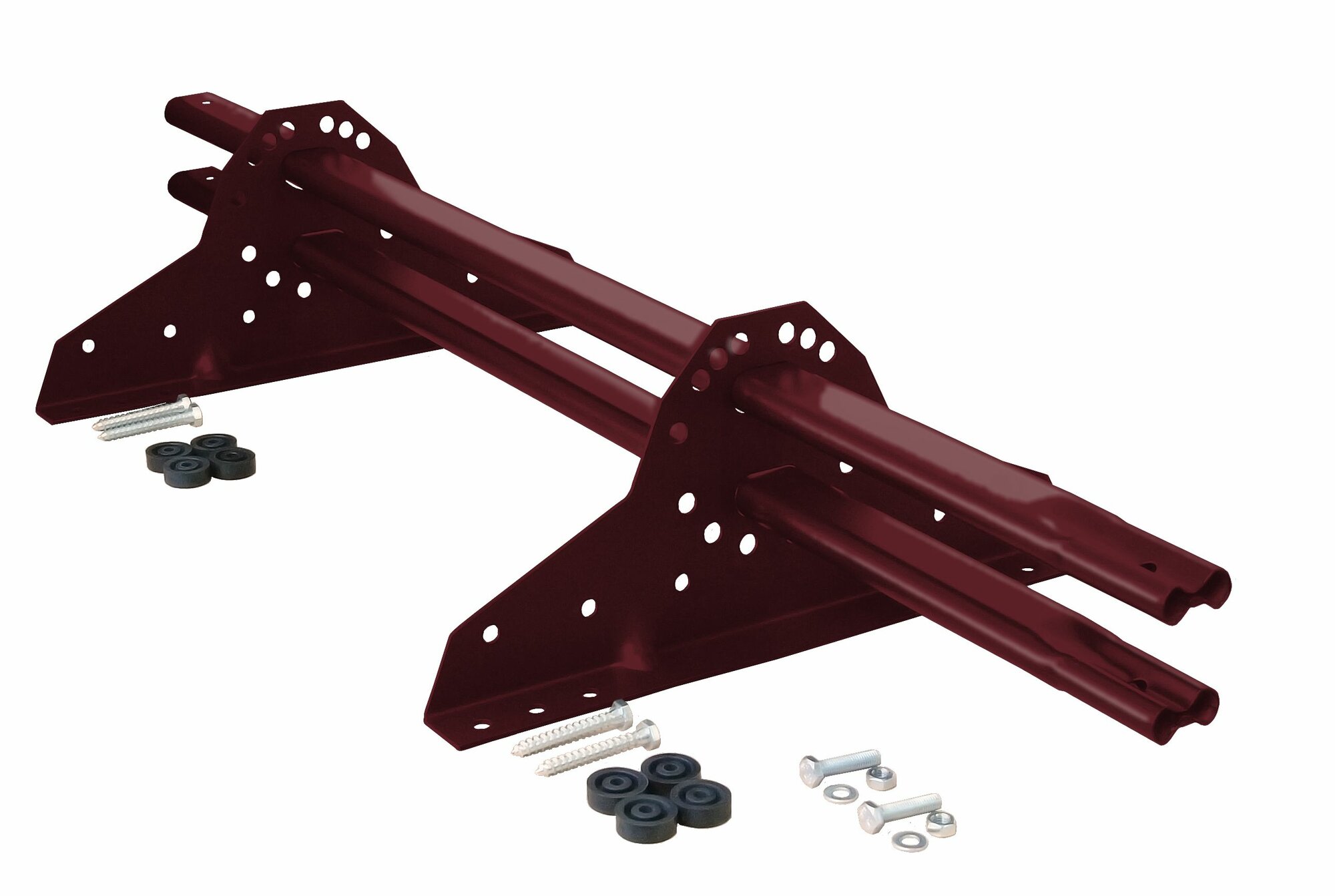 фото Снегозадержатель на крышу красное вино Grand Line RAL 3005, 1 метр.