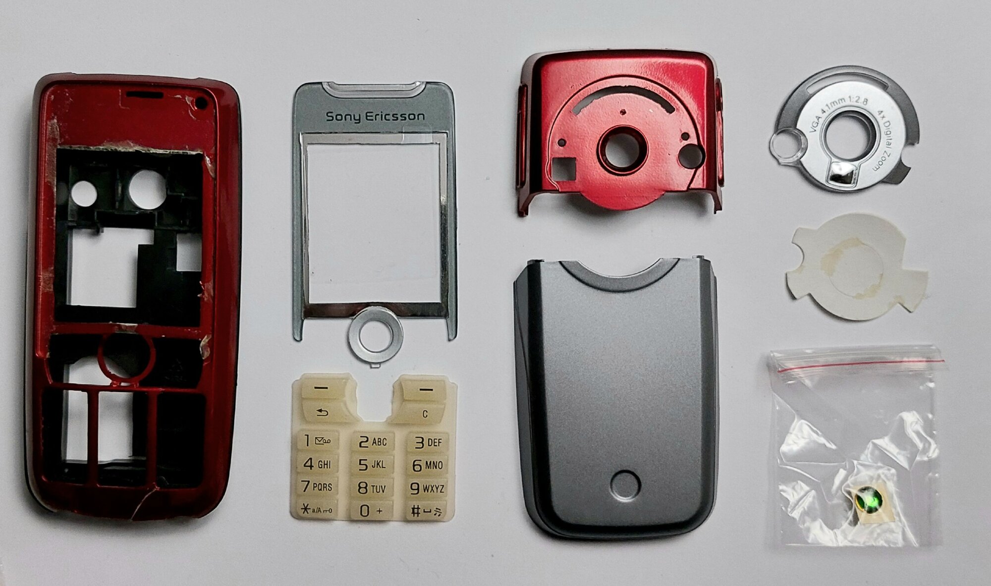 Корпус Sony Ericsson K700 красный