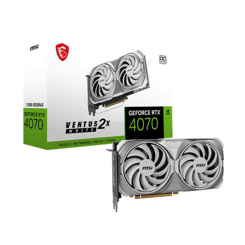 Видеокарта GeForce RTX 4070 Super 12Gb MSI Ventus 2X White OC 7000000₽