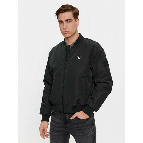 Куртка Calvin Klein Jeans, размер XL [INT], черный куртка zara basic bomber песочный