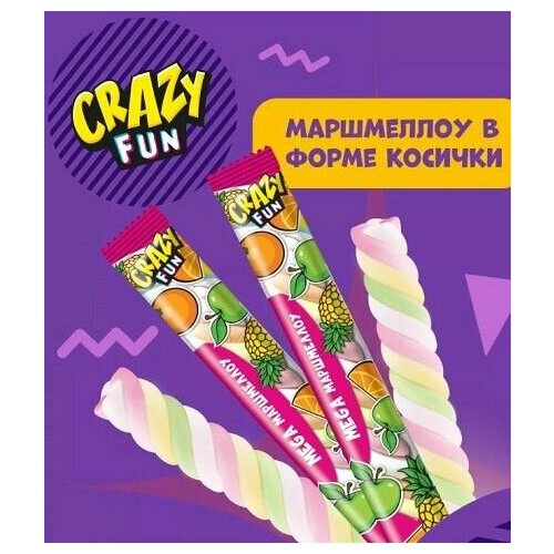 Маршмеллоу Crazy Fun в форме косички (18г) КОН416