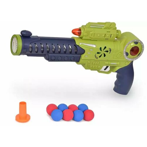 Игрушечное оружие Бластер помповый 3в1 2388-16 свет, звук игрушечное оружие двухствольный помповый бластер yg08p