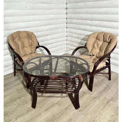 Комплект мебели для дачи из натурального ротанга