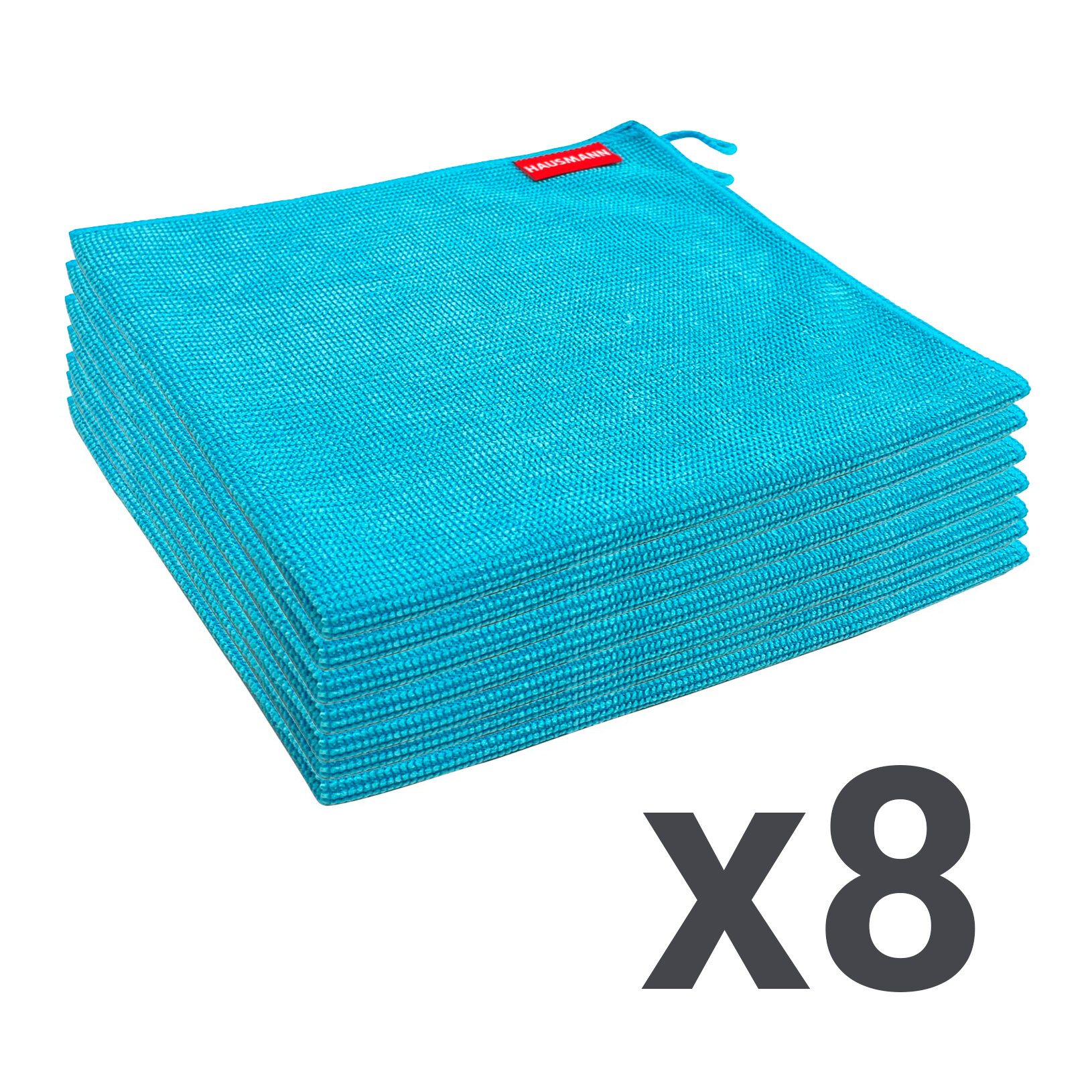 Набор салфеток для уборки деликатных поверхностей Hausmann Careful cloth, 35x35см, 8 штук