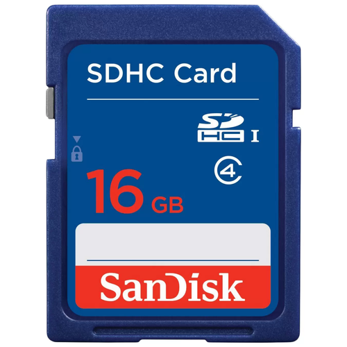 Карта памяти 16Gb SD SanDisk Ultra (SDSDB-016G-B35) карта памяти track high speed 4 гб