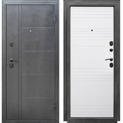 Дверь входная Форпост Олимп правая антик серебро - белый софт 960х2050 мм
