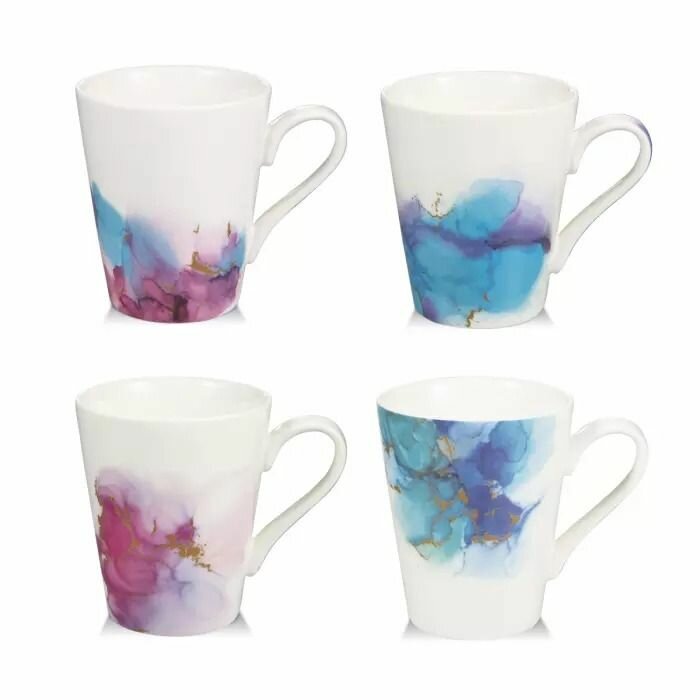 Набор чашек Tescoma myCOFFEE Ametyst, 4 шт, фарофр, подарочная упаковка — фото 1