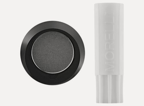 Изображение товара Ограничитель для двери Morelli SECRET DS B черный, стоппер напольный автоматический, фиксатор двери от удара скрытый, упор металлический с амортизирующим слоем