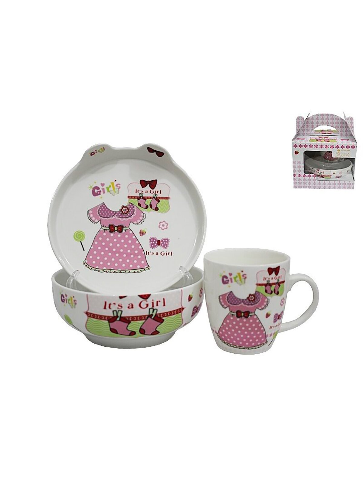 фото Набор детской посуды 3 предмета Lenardi 105-045