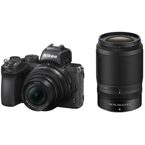 Nikon Цифровой фотоаппарат Nikon Z50 Kit 16-50mm VR + 50-250mm VR (Черный)