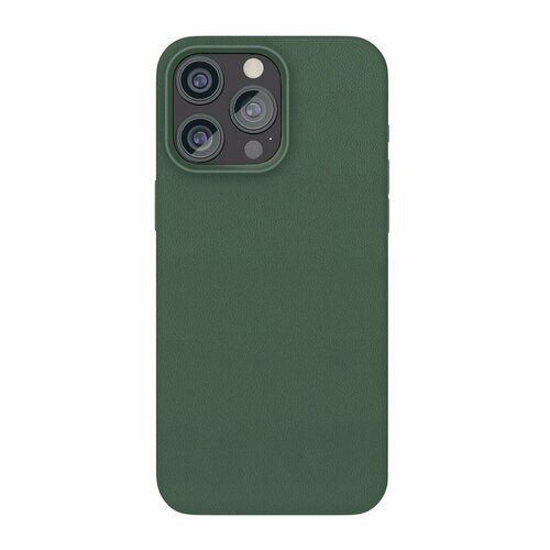 Чехол для смартфона vlp Ecopelle Case с MagSafe для iPhone 15 Pro, темно-зеленый (Limited Edition) чехол для смартфона vlp aster case с magsafe для iphone 15 неоновый розовый