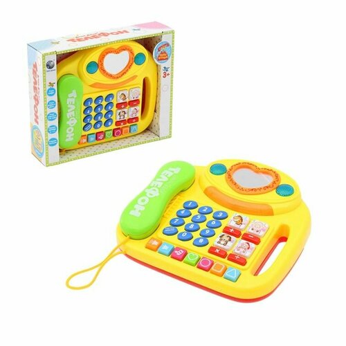 каталка детская телефон со звуковыми эффектами а0520 Детский игрушечный телефон со звуковыми эффектами