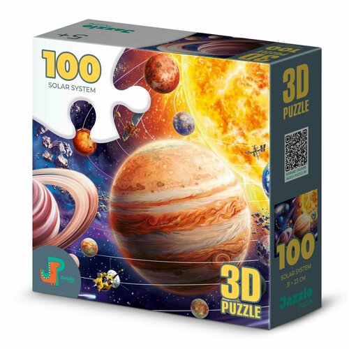 Пазл детский 3D Jazzle Puzzle 100 деталей: Солнечная система