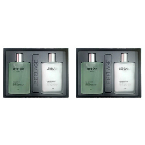 Набор уходовых средств для лица Lebelage Fresh Green Tea For Man мужской 300 мл 2 шт 3715₽
