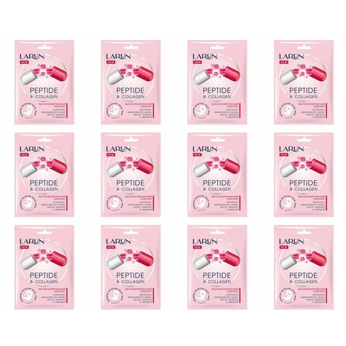 Larun Маска для лица тканевая Peptide Collagen 25 мл 9 шт 1669₽