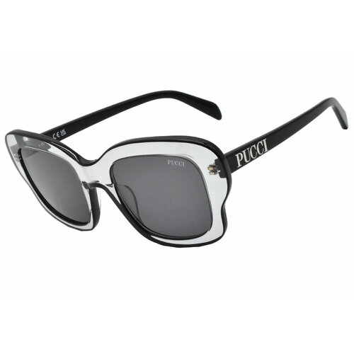 Солнцезащитные очки Emilio Pucci EP 220, бесцветный, черный
