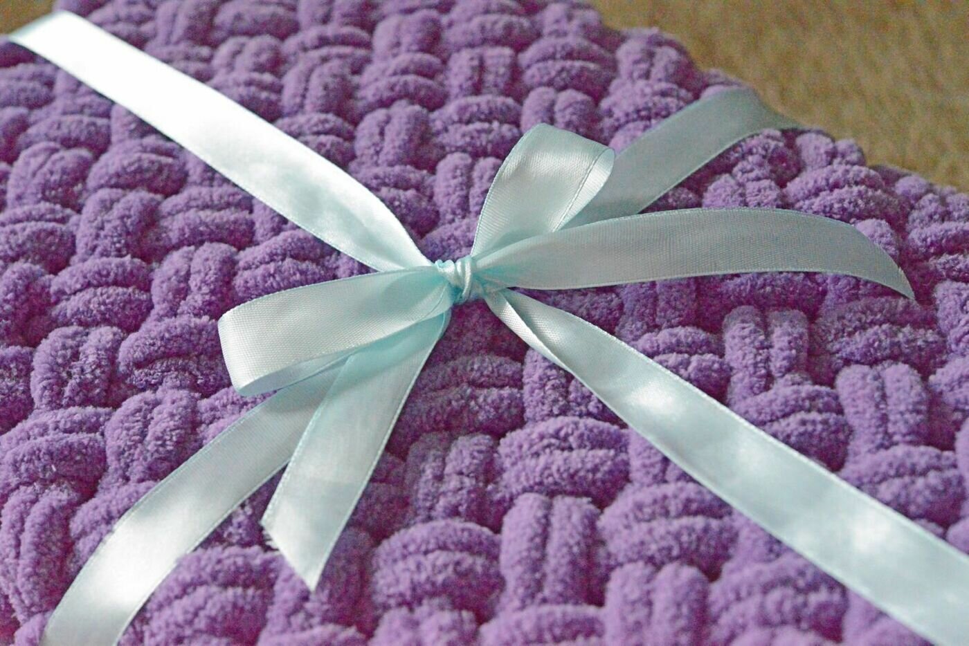 Плед вязаный Ализе Пуффи — фото 1