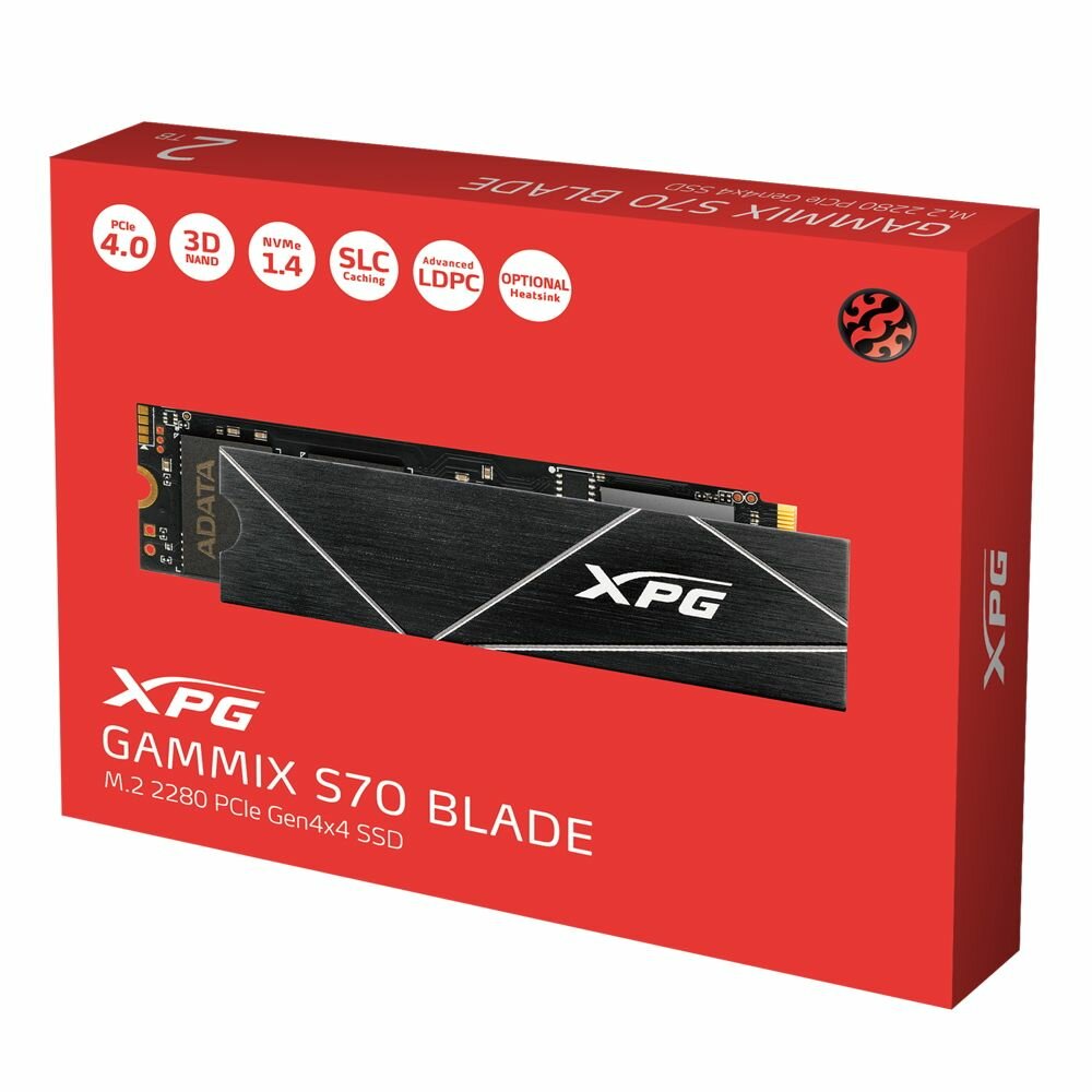 SSD накопитель A-Data XPG Gammix S70 Blade 1ТБ, M.2 2280, PCI-E x4, NVMe - фото №13