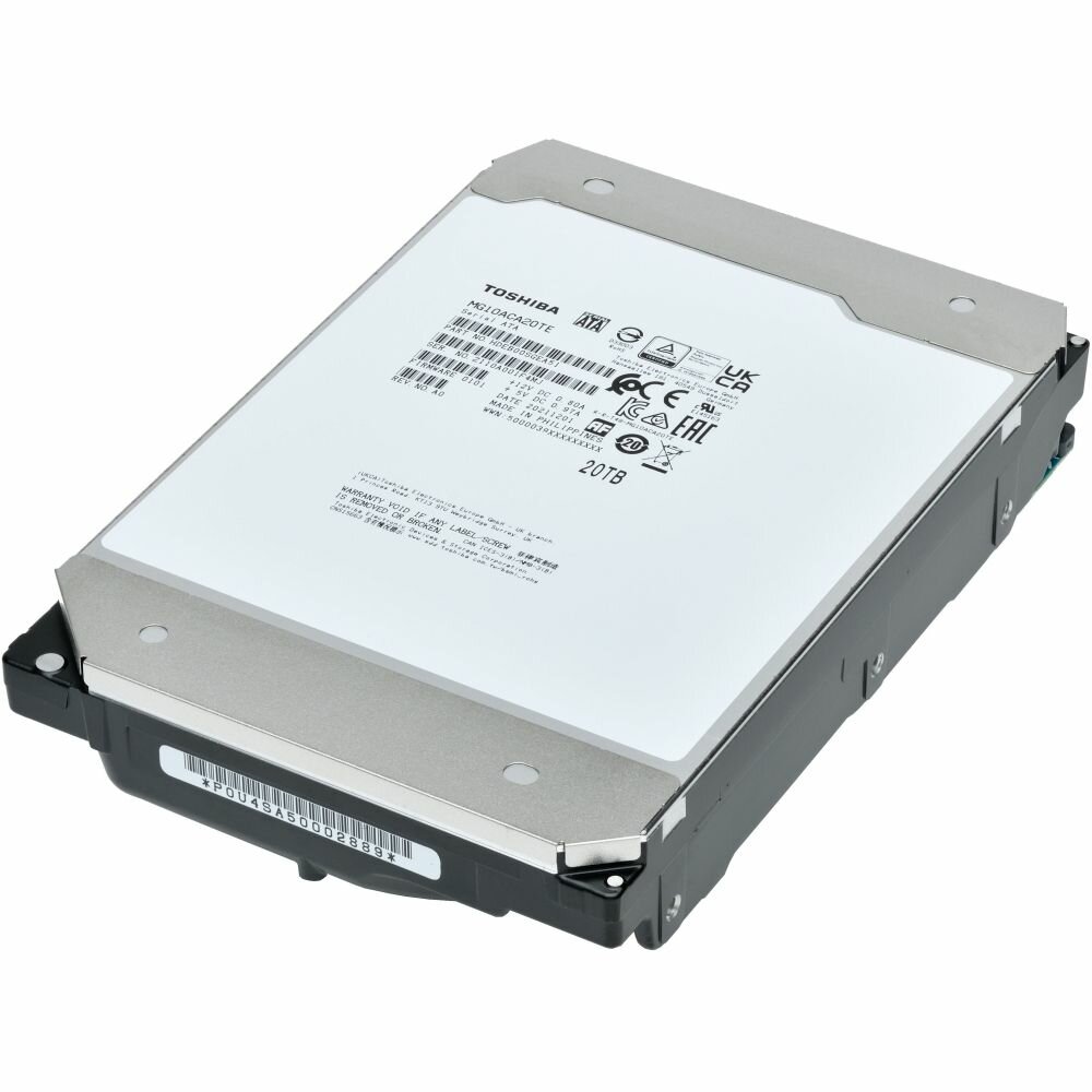 Жесткий диск серверный Toshiba 20TB 3.5" 7200RPM 256MB SATA-III 512e (MG10ACA20TE)