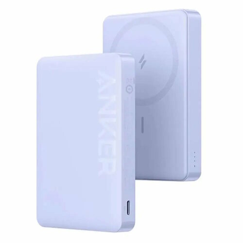 Повербанк с магнитной беспроводной зарядкой Anker 334 MagGo Battery Power Core 10K пурпурный 5500₽