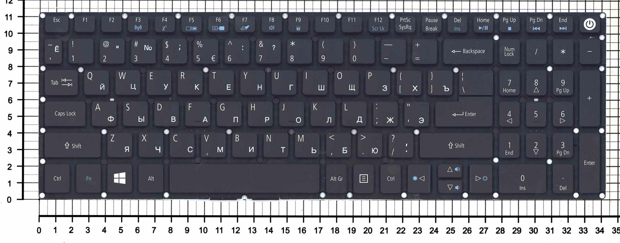 Клавиатура для ноутбука ACER E5-532G