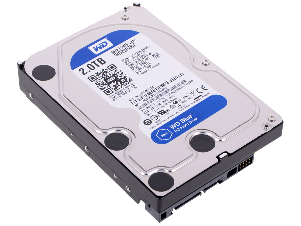 Жесткий диск Western Digital WD Blue 2 ТБ WD20EZRZ