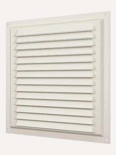 Изображение товара Вентиляционная решетка ERA, 25 см x 25 см, квадратная, встраиваемая, бежевый, Ivory