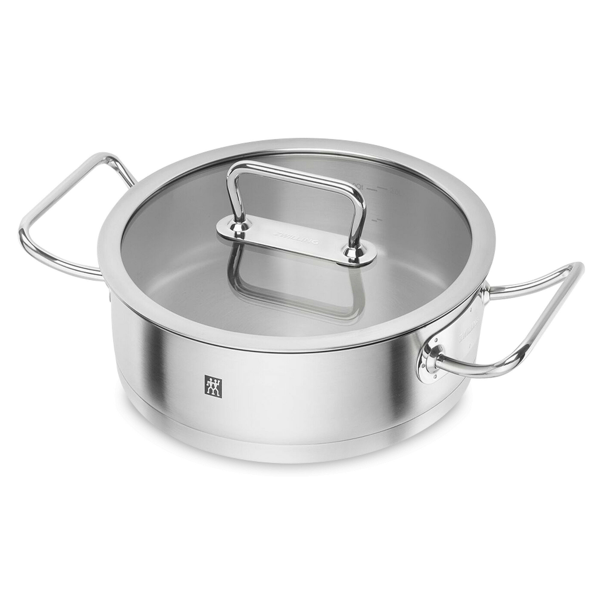 Сотейник с крышкой, 3 л, 24 см, нержавеющая сталь 18/10, стальной 65127-240 Pro