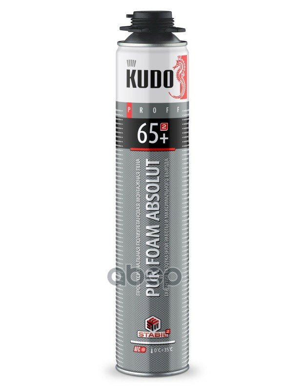 Пена! полиуретановая монтажная KUDO PROFF 65++ 1000 мл Kudo арт. KUPP10S65