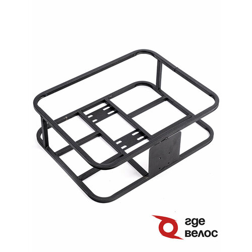 Багажник задний 41x48см ГдеВелос для курьерского велосипеда с площадкой под номер