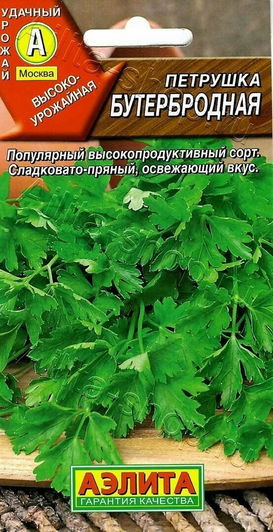 Петрушка листовая Бутербродная (3 упаковки), семена