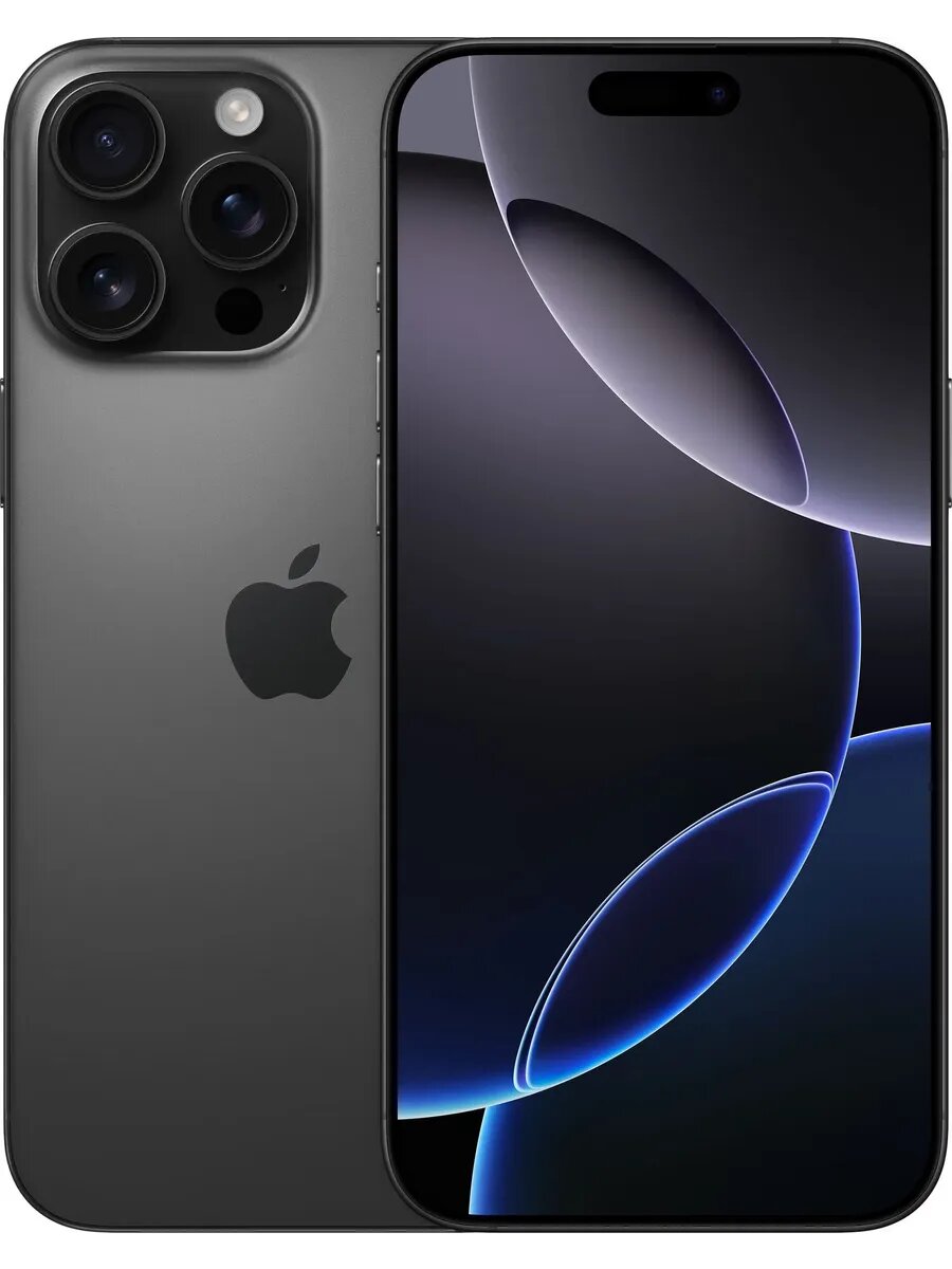 Apple iPhone 16 Pro Max 256 GB Black Titanium, ( Dual eSIM ), Черный титан