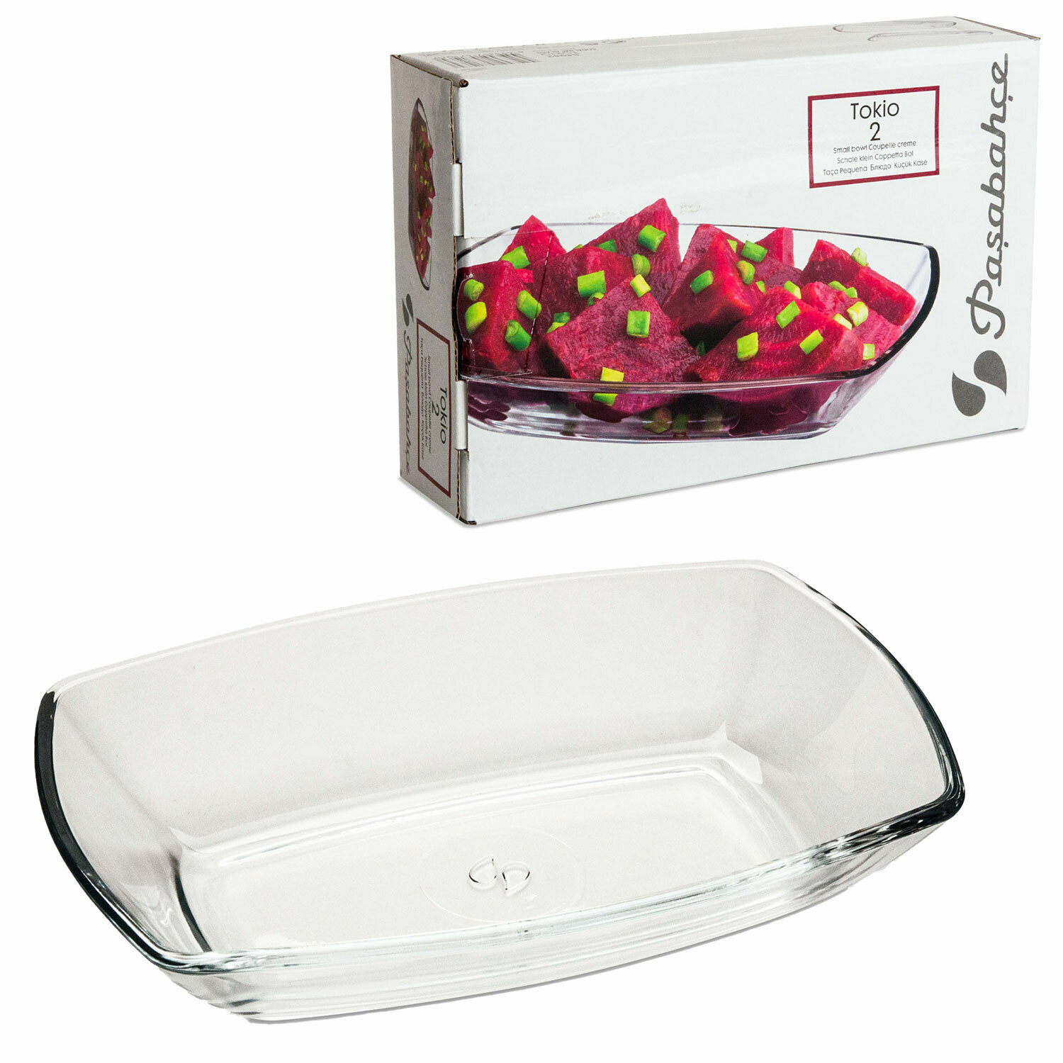 Блюда Pasabahce "Токио", 120х180 мм, стекло, фирменная подарочная упаковка, 2 шт (54942)