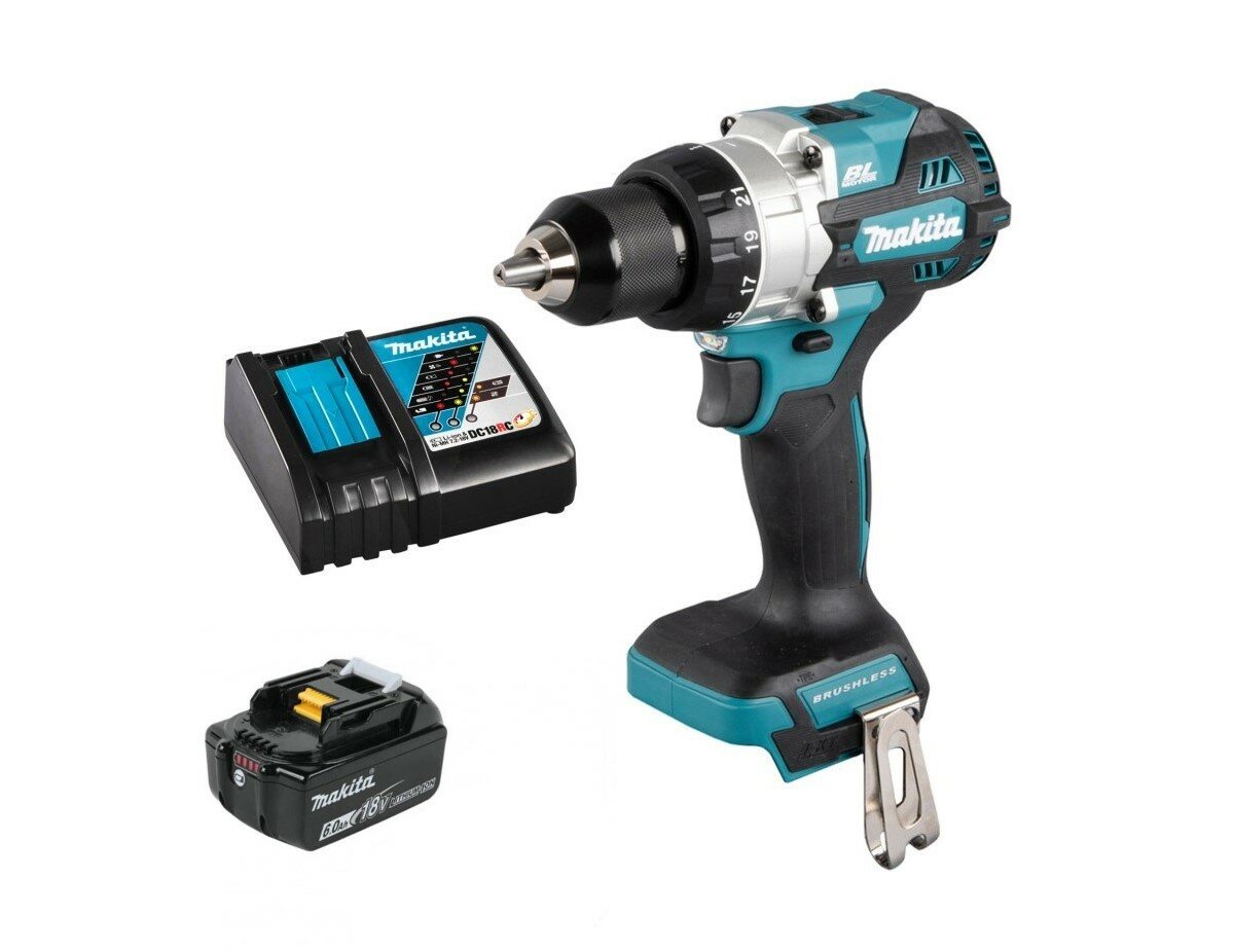 Аккумуляторная дрель-шуруповерт Makita DDF486RG1 (18V, 1х6.0Ah, Li-Ion)