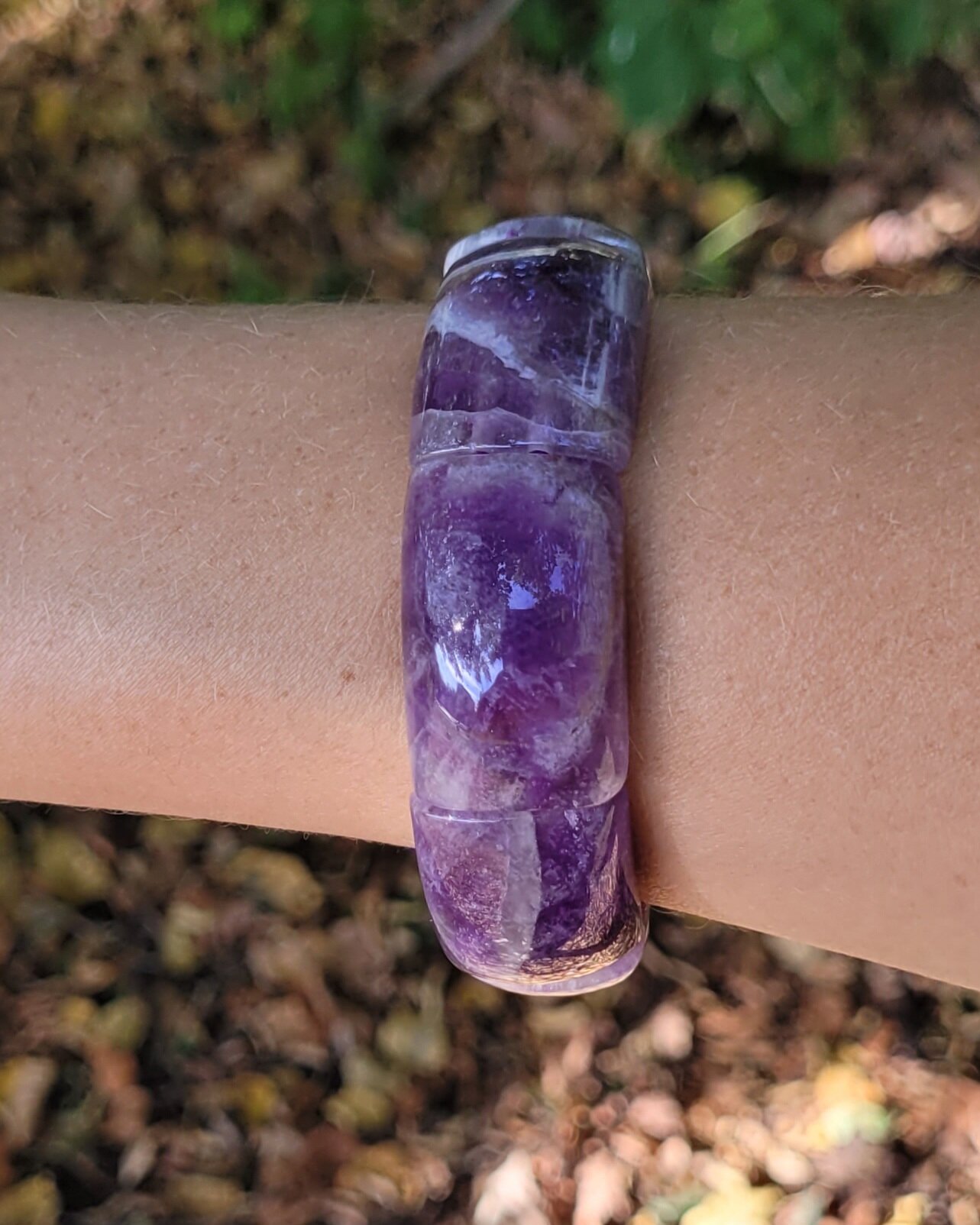 Браслет Мастерская Страна камней  размер 18 см  аметист