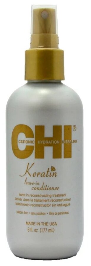 Несмываемый спрей-кондиционер Chi Keratin - фото №2