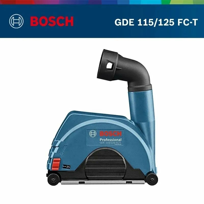Насадка для удаления пыли у угловой шлифовальной машины Bosch GDE 115/125 FC-T PROFESSIONAL, ABS пластик, Для кирпичной кладки, Для коврового покрытия,1428694260