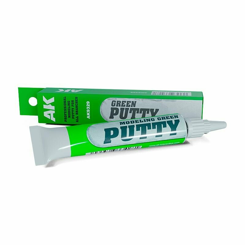 Модельная шпаклевка AK Interactive - Modelling Putty Green 20ml